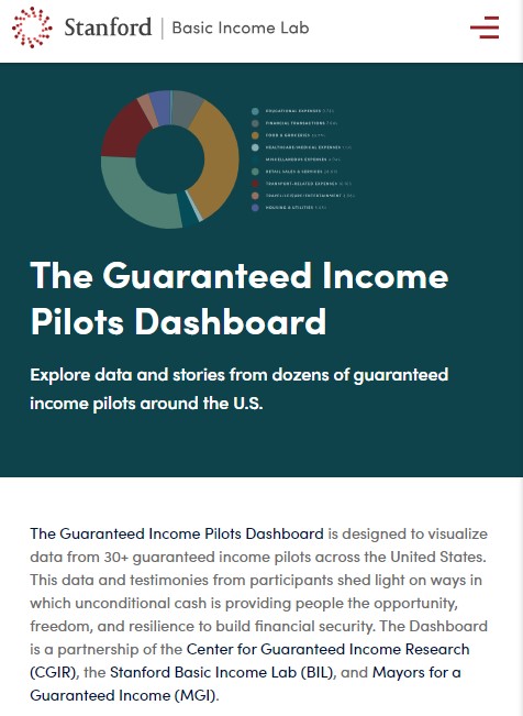 Guaranteed Income Pilots Dashboard